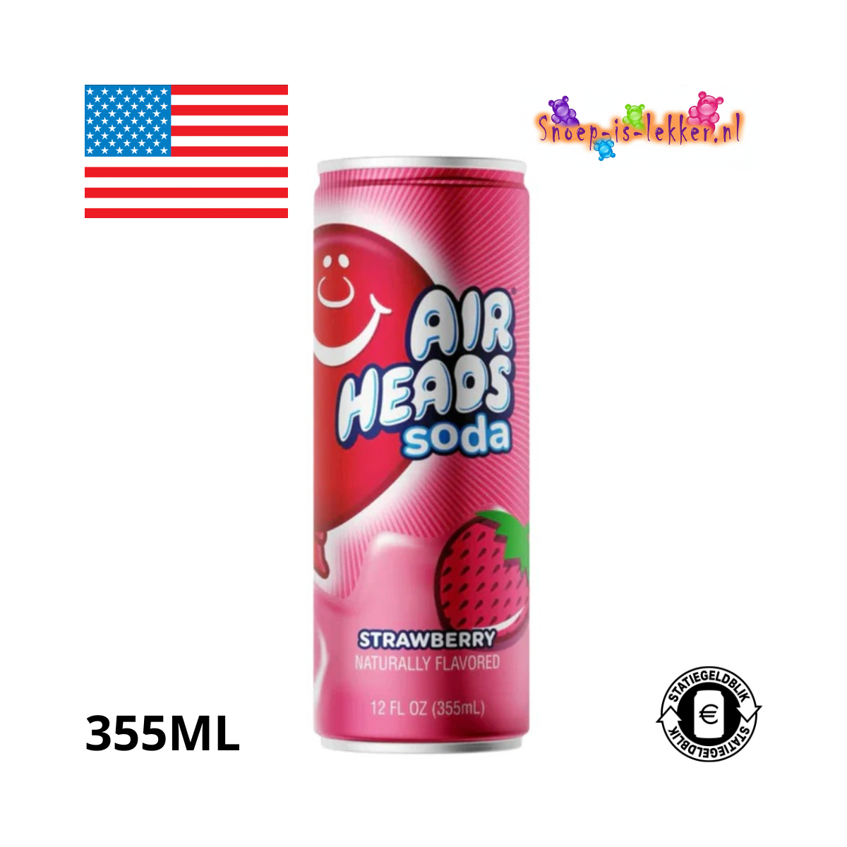 Airheads Soda Strawberry 355ml