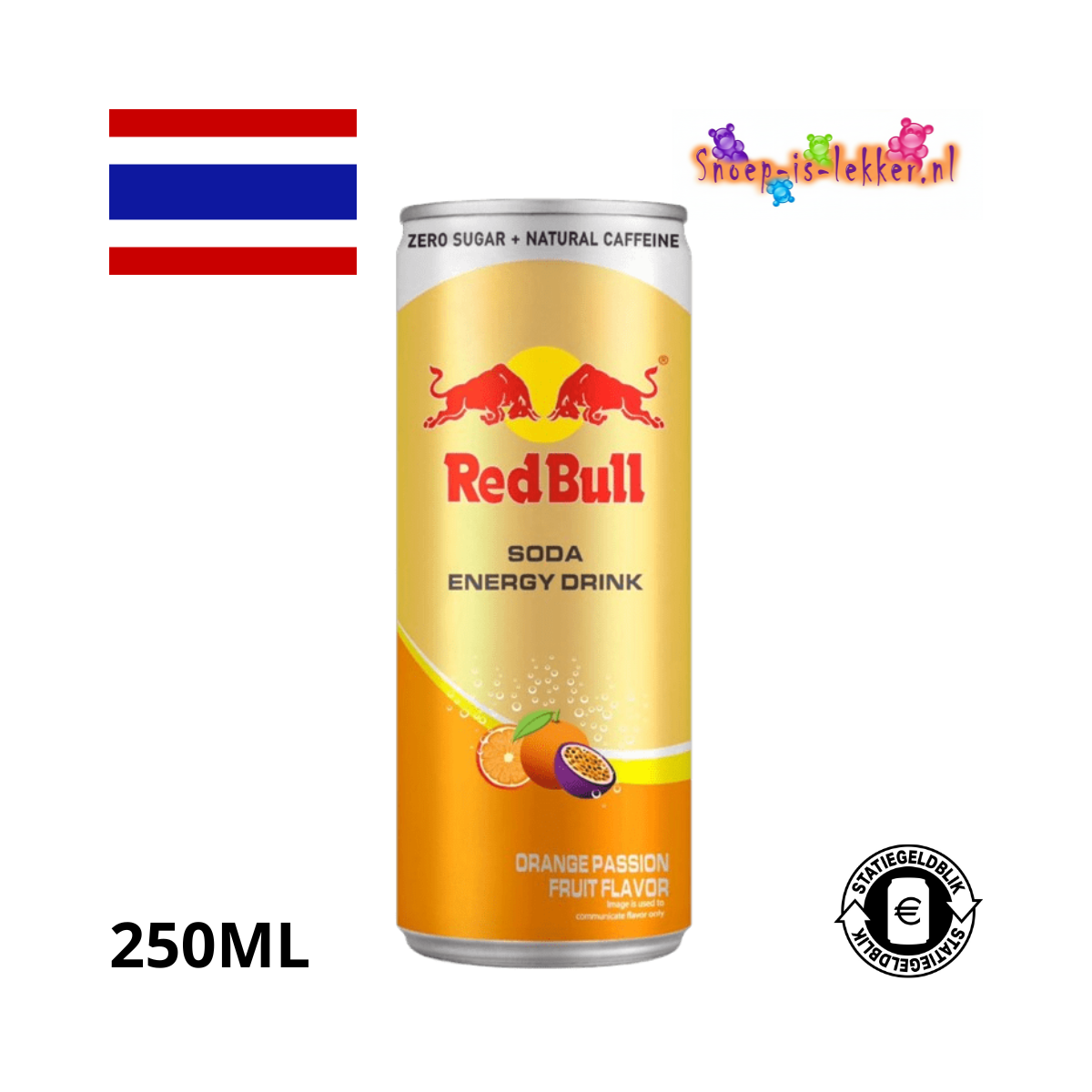 Red Bull Orange & Passionfruit Zero Sugar Thailand