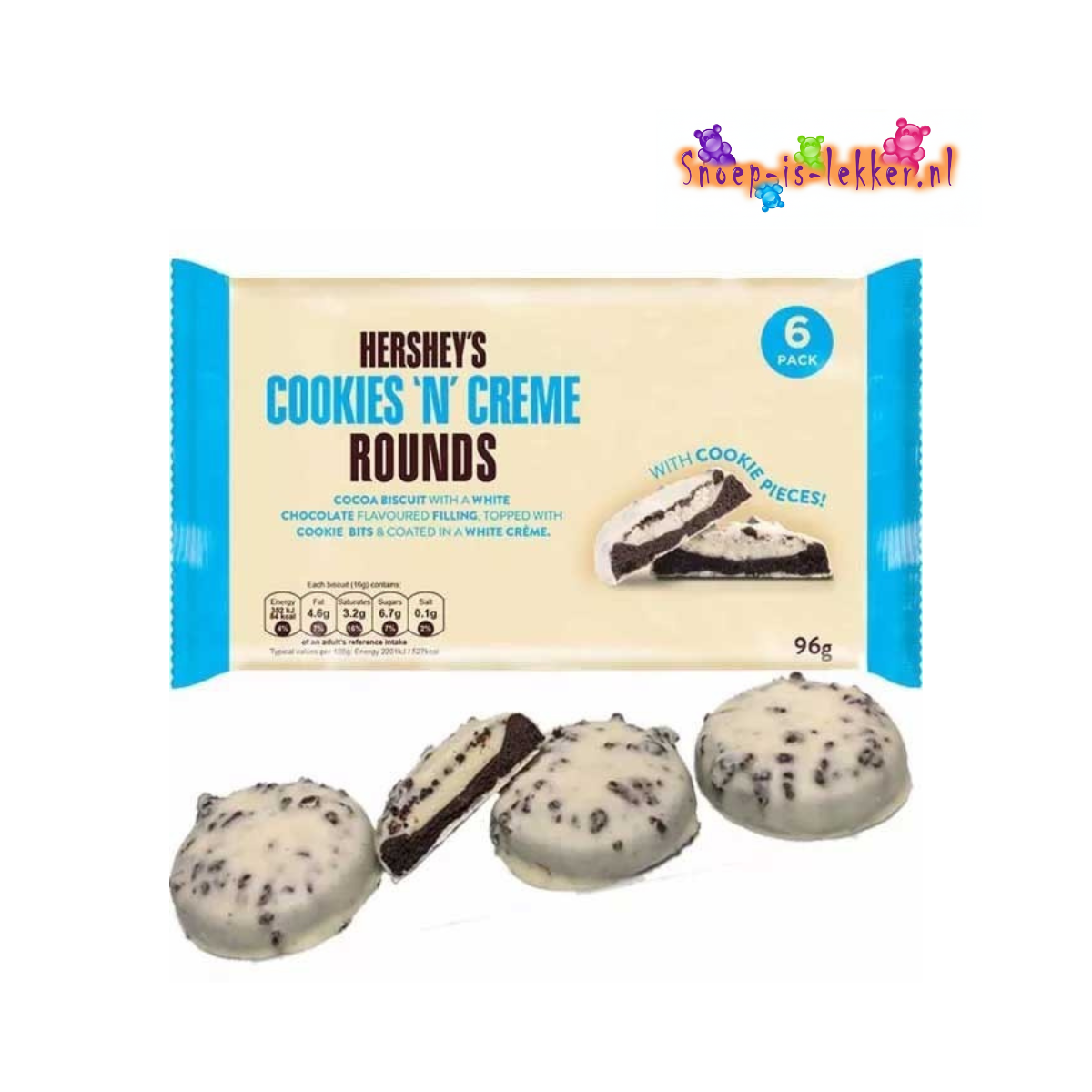 Hershey's Cookies N Creme 6 Pack - 96 g