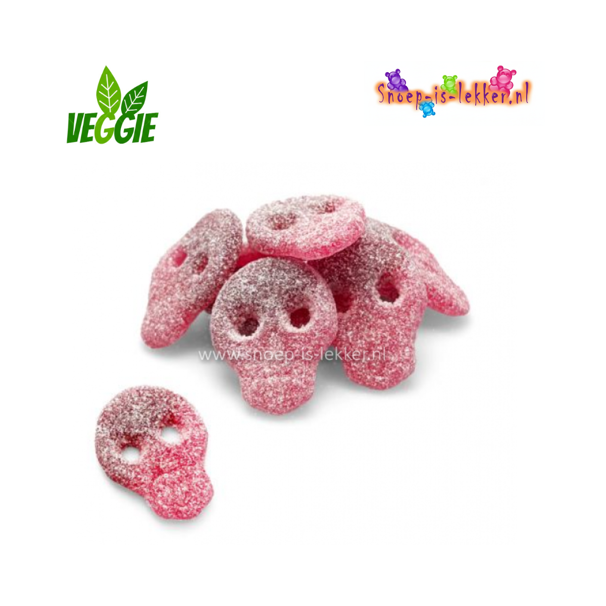 Veggie Zure Duo Skulls Granaatappel-Kers