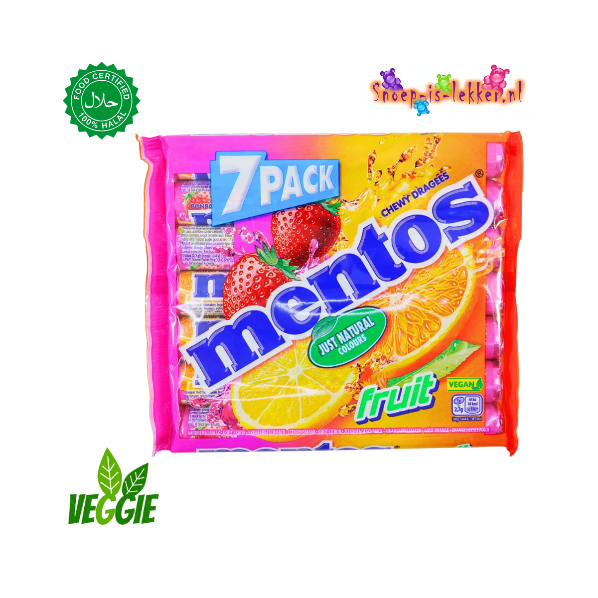 Mentos Fruit 7-pack