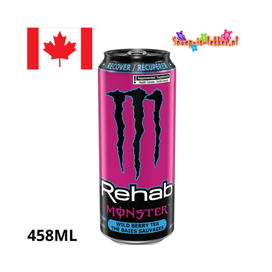 Monster Energy Rehab Wild Berry Tea Canada 458ml