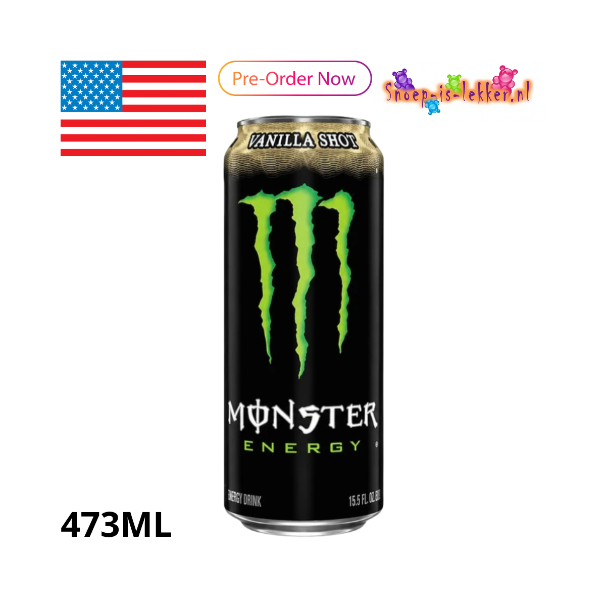 Monster Energy Vanilla Shot  473 ml (USA import)