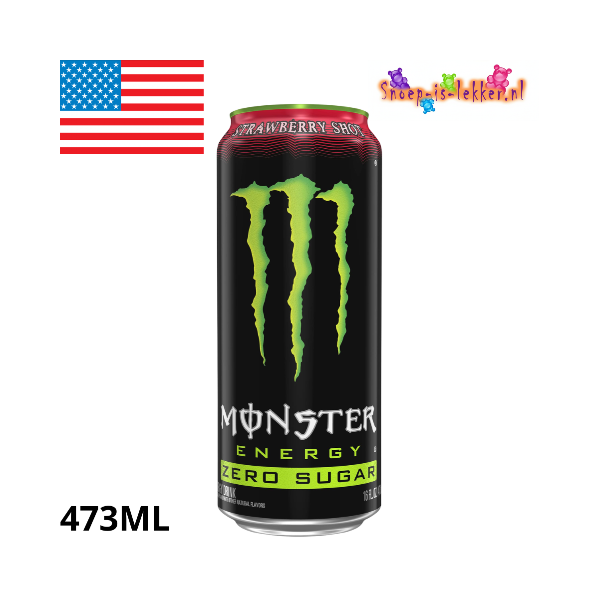 Monster Energy Zero Sugar Strawberry Shot 473ml