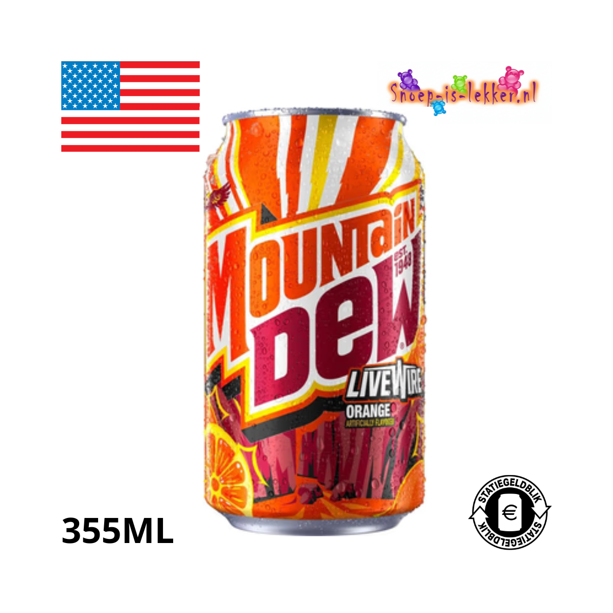 Mountain Dew LiveWire Orange 355 ml