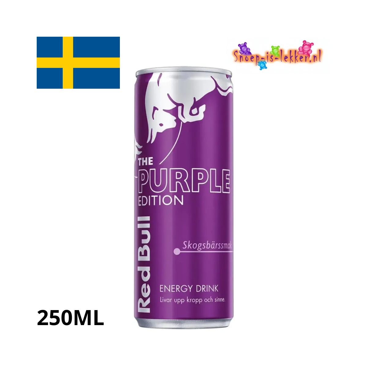 Red Bull Purple Edition Skogsbärssmak. 250ml