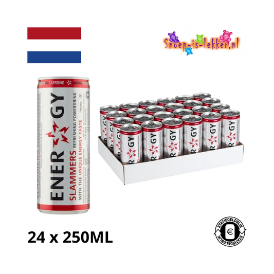 Slammers energy drink 250ml - Tray 24 pieces