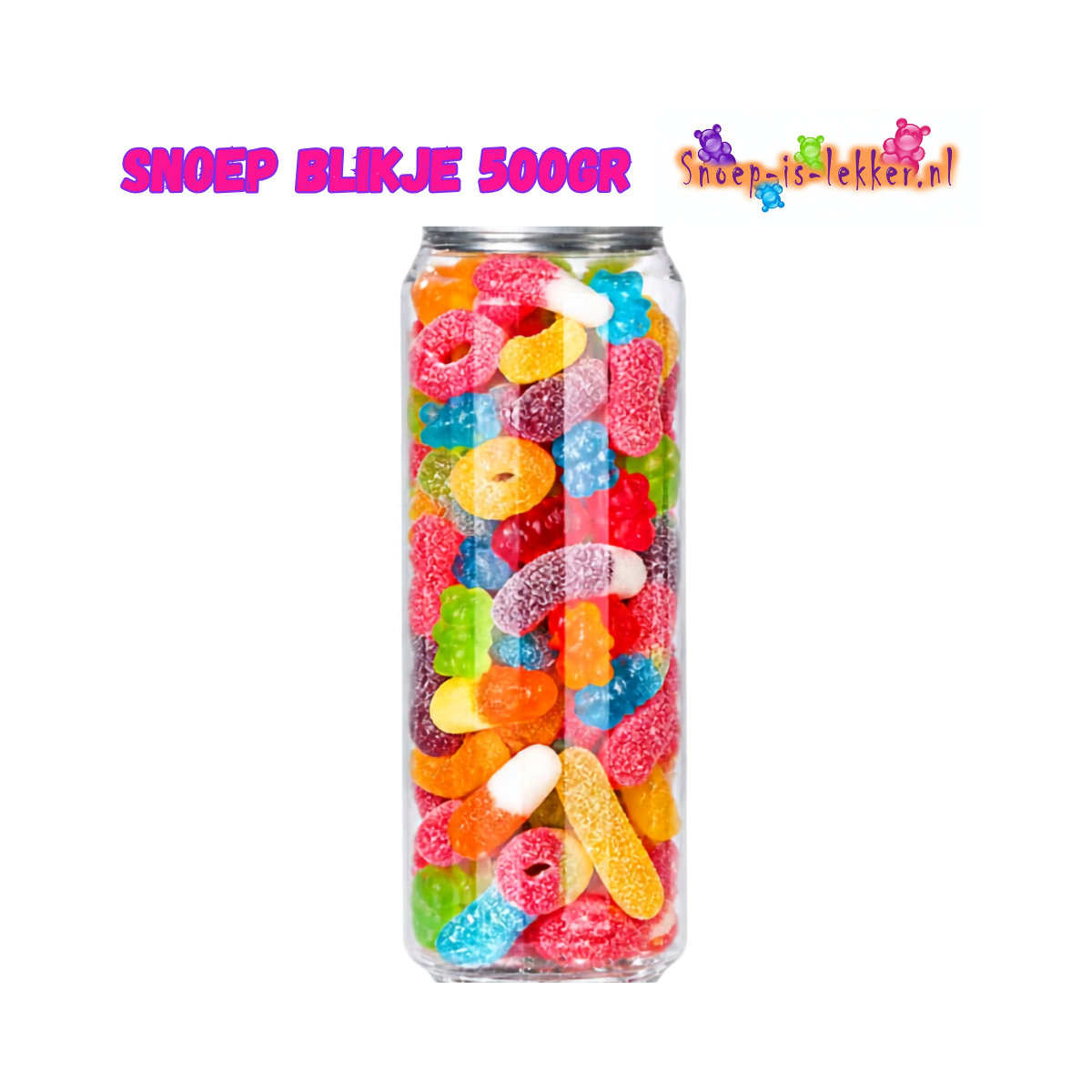 Snoep Blikje 500gr – Zelf Samenstellen