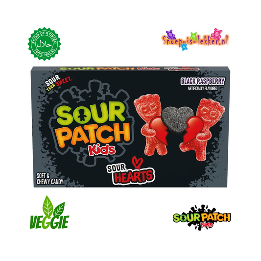 Sour Patch Black Raspberry Hearts Box 87 gr