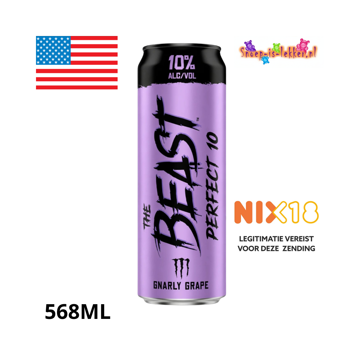 The Beast Perfect 10 - Gnarly Grape (568ml)