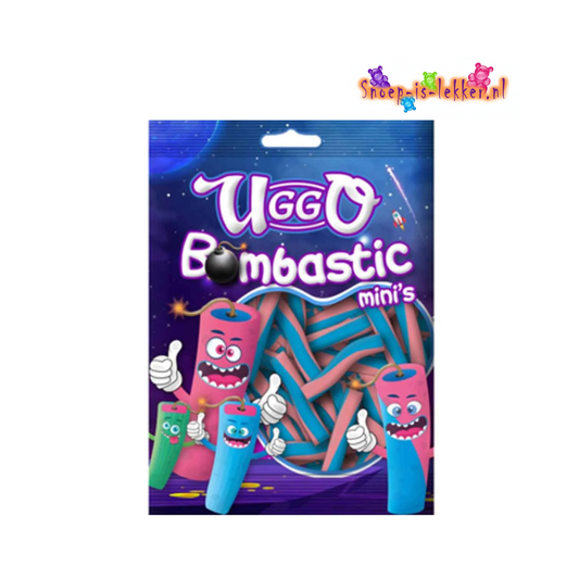 Uggo Bombastic Minis Twisted Fruit Gums 100g