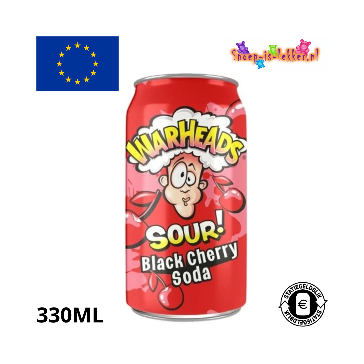 Warheads Sour Black Cherry 330ml
