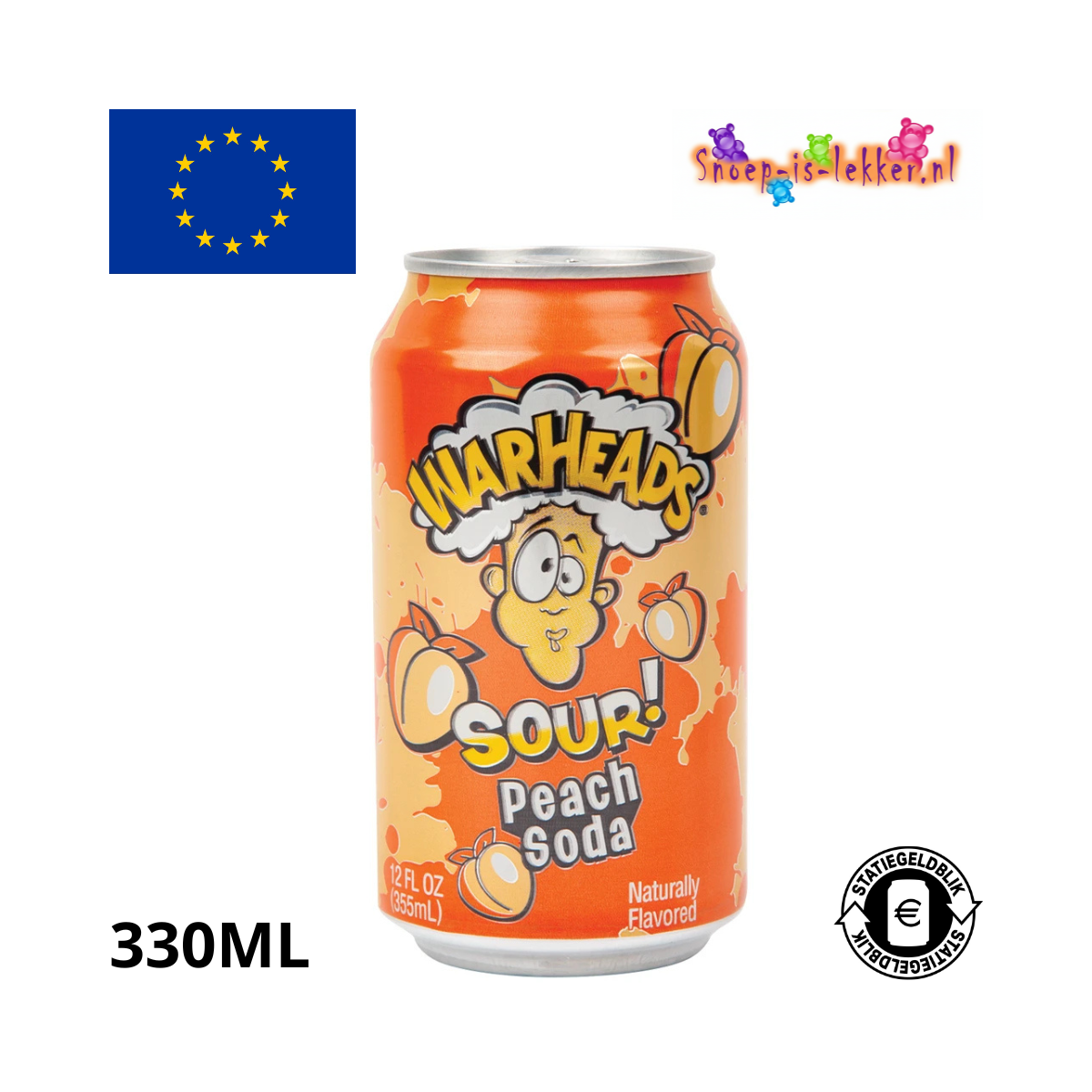 Warheads Sour Peach 330ml