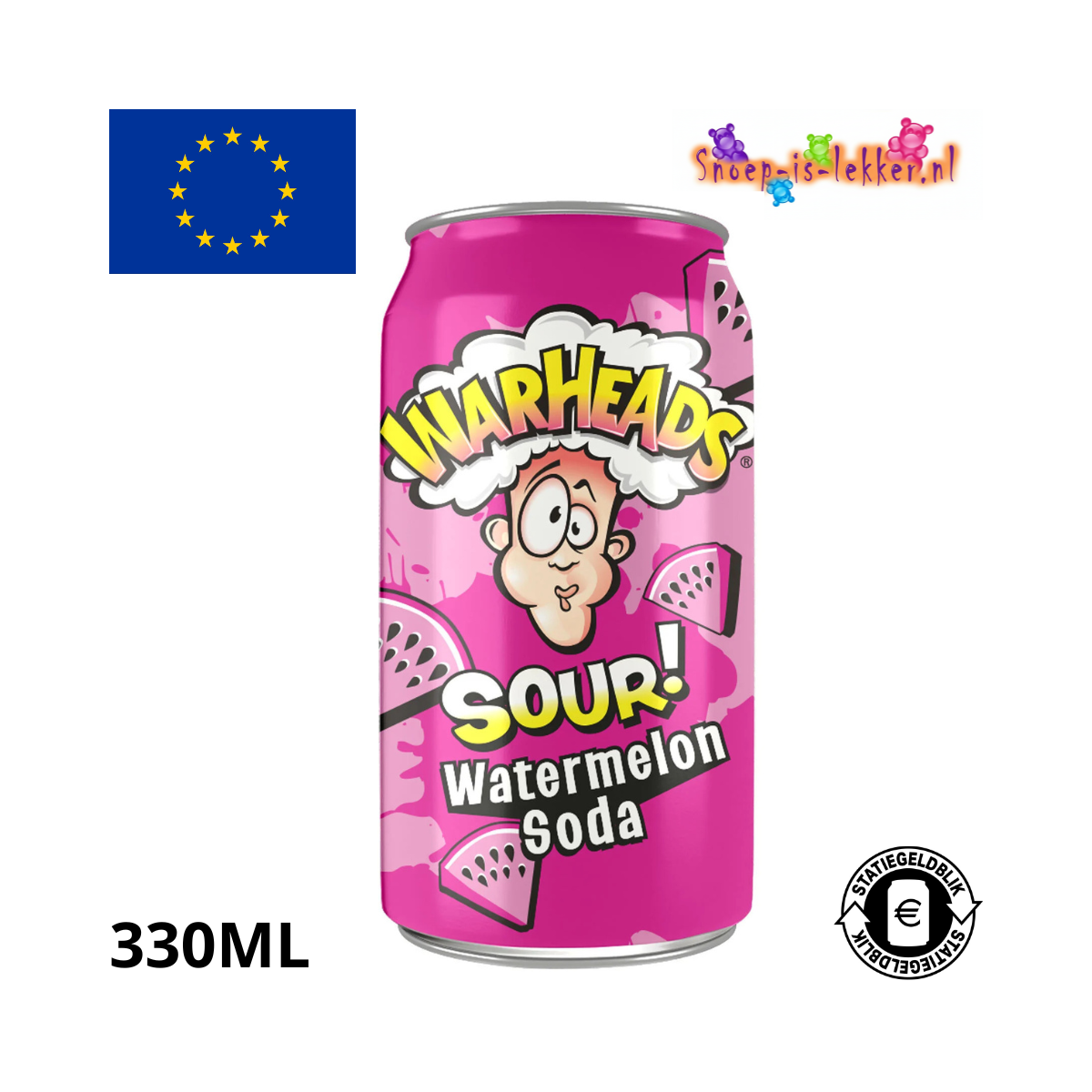 Warheads Sour Watermelon 330ml