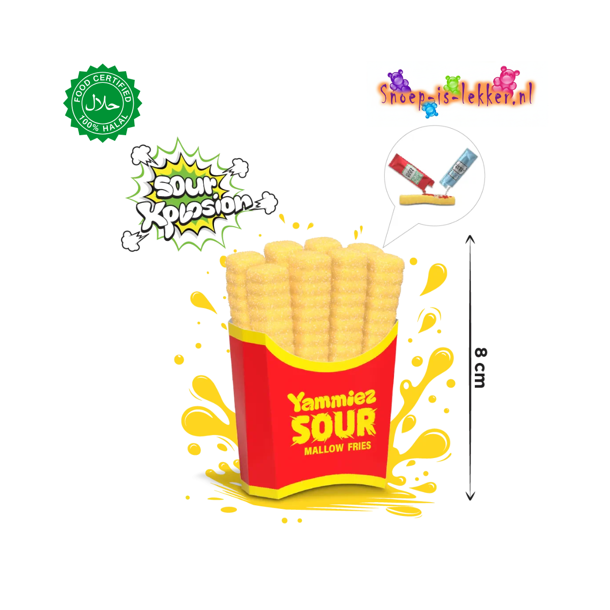 Yammiez sour Mallow fries44gr