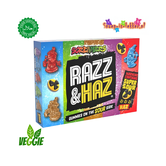 Zed Candy Screamers zure snoepjes Razz Hazz 100gr