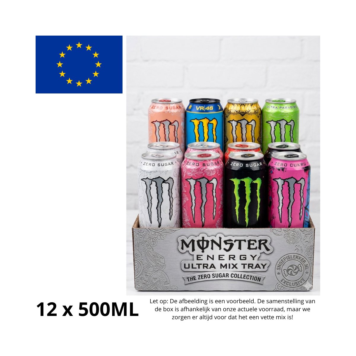 Monster Energy mix doos 12 blikken Ultra
