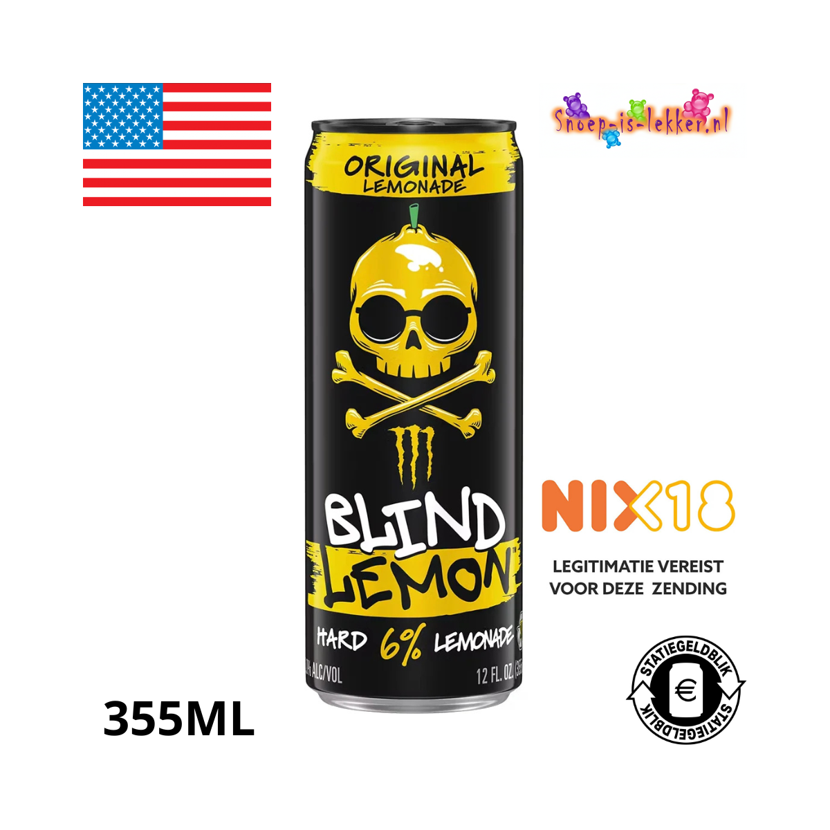 Monster Blind Lemon Original Lemonade  6% 355ml