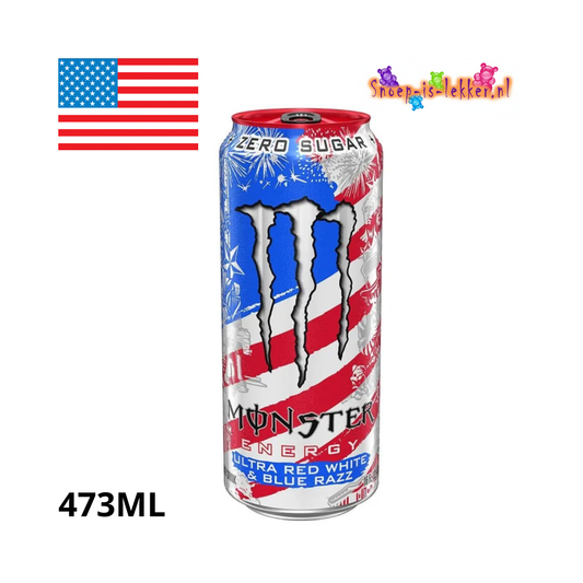 Monster Energy Red White Blue Razz 473ml